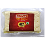 NUTORAS Feta Cheese in Olive Oil Block - Made from Cow's Milk 200 g Pouch