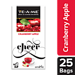 Te-A-Me Cranberry Apple Infusion 37.5 g (25 Bags x 1.5 g each)