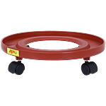 Anjali Gas Cylinder Trolley - Round, Plastic, Sturdy Wheels, Leaves No Scratches 1 pc