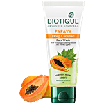 BIOTIQUE Deep Cleanse Face Wash - Papaya, For Visibly Glowing Skin All Skin Type 150 ml