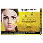 BIOTIQUE Facial Kit - Bio Gold Radiance, With Gold Bhasma Kit