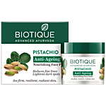 BIOTIQUE Anti-Ageing Nourishing Face Pack - Pistachio, Reduce Fine Lines, Lightening Dark Spots 50 g 