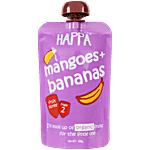Happa Mangoes + Bananas Organic Fruits Puree - Stage 2 100 g