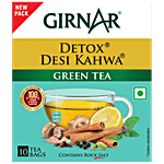 Girnar Green Tea - Detox/Desi Kahwa 25 g (10 Bags x 2.5 g each)