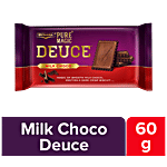 Britannia Pure MagicDeuce Biscuits - Milk Choco, Rich Chocolate Taste, Indulgent Snack 60 g 