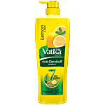 Dabur Vatika Lemon Anti-Dandruff Shampoo, Reduces Dandruff from 1st wash 340 ml 