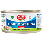 Tasty Nibbles Tuna Flakes - Light Meat, in Salted Water 185 g Canned light meat tuna flakes with brine as base