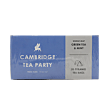 Cambridge Tea Party Mint Green Tea - 20 Silken Pyramid Tea Bags 40 g (20 Bags x 2 g each)