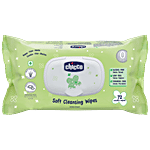 Chicco Baby Moments - Soft Cleansing Wipes, With Aloe Vera, Moisturising & Nourishing, Paraben-free 72 pcs Pouch