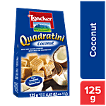 Loacker Quadratini Wafer Cookies - Coconut 125 g