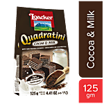 Loacker Quadratini Wafer Cookies - Cocoa & Milk 125 g