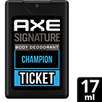 Axe Signature - Ticket Champion, Long Lasting, No Gas, Pocket Deodorant, Body Spray, Perfume, For Men 17 ml 