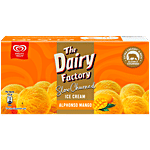 Kwality Wall's The Dairy Factory Alphonso Mango Ice Cream 700 ml Party Pack