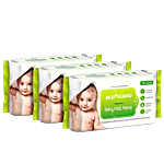 Bodyguard Premium Baby Wet Wipes With Aloe Vera - Paraben Free 72 Pulls Pack of 3