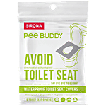 Peebuddy Waterproof Toilet Seat Cover -| No Direct Contact with Unhygienic Seats | Easy To Dispose | Nature Friendly | Must Have For Women and Men 5 sheets
