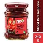 Neo Sliced Red Jalapeno 210 g Bottle
