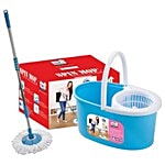 SKI Spin Mop - with Plastic Jali, Assorted Colour 1 pc