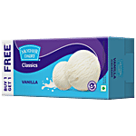 Mother Dairy Vanilla Ice Cream 700 ml Buy 1 Get 1 Free