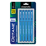 Classmate Octane Ball Pen - Blue, Blister Pack 5 pcs