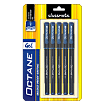 Classmate Octane Gel Pen - Blue, Blister Pack 5 pcs 