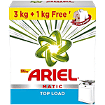 Ariel Matic Detergent Powder Top Load For Washing Machines 4 kg (Get 3 kg + 1 kg Free)