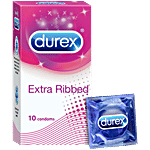 Durex Extra Ribbed Condom 10 pcs