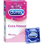 Durex Extra Ribbed Condom 10 pcs