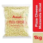 Amul Mozzarella Pizza Cheese Diced 1 kg Pouch