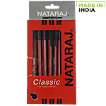 Natraj Use & Throw Ball Pen - Black, Classic 20 pcs