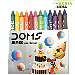 Doms Long Jumbo Wax Crayons 12 pcs