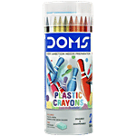 Doms Plastic Crayons 28 pcs (Get Free Eraser)