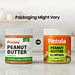 Pintola Peanut Butter - Creamy, All Natural, Unsweetened, With 30g Protein 350 g