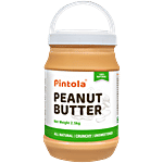 Pintola Peanut Butter - Creamy, All Natural, Unsweetened, With 30g Protein 2.5 kg