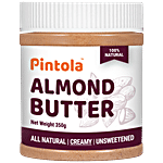 Pintola All Natura Almond Butter - Unsweetened, Creamy 350 g