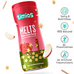 Timios Melts Non-Fried Whole Grain Snack - Flavoured with Real Apple & Cinnamon, From 9 Months 50 g