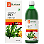 Krishnas Papaya Leaf Juice - Raises Platelet Count & Immunity Level 500 ml 