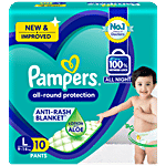 Pampers  Diapers Pants - Large 10 pcs 
