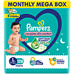 Pampers  Complete Skin Comfort Diaper Pants - L, 9-14 Kg 128 pcs