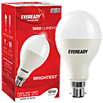 Eveready LED Bulb - Cool Daylight White, Round, 18 Watts, B22D Base 1 pc