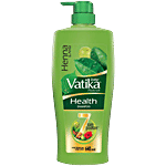 Dabur Vatika Health Shampoo, With 7 natural ingredients, Controls Frizz 640ml