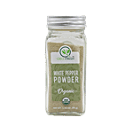 Geo-Fresh Powder - Organic, White Pepper, USDA Certified 55 g Glass Bottle 55gm