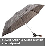 Parachase Three Fold Premium Umbrella - Auto Open & Close, Windproof, Grey & Black 1 pc