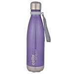 Cello Water Flask - Stainless Steel, Scout Vacuum Insulated, Violet 500 ml 