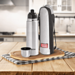 Milton Water Flask - Insulated Thermosteel, Flip Lid , Silver 750 ml