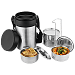 Milton Tiffin - Insulated Thermosteel, Silevr, Tuscany 4 pcs