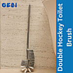Gebi  Double Hockey Toilet Brush - Durable, With Long Handle 1 pc