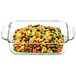 Borosil Square Dish With Handle - IH22DH16180 800 ml