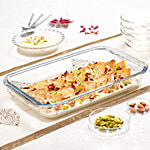 Borosil Rectangular Dish - Transparent, ICY22RD0122 2.2 L
