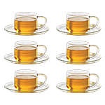 Borosil Piccolo Cup & Saucer - IH77CS01115 150 ml (Set of 6)