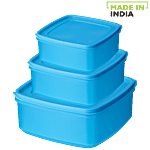 Ratan Modular Plastic Container - Blue, Super Seal, 22433 3 pcs